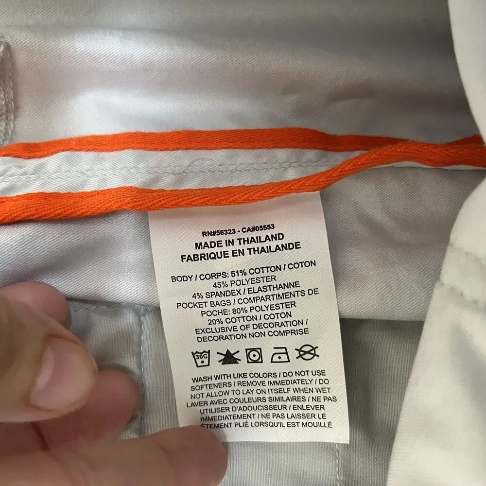 Nike Men's Golf Pants Dri-Fit XL Light Gray Regular Fit Performance Casual EUC